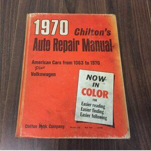 Chilton's Auto Repair Manual 1963 to 1970 Plus Volkswagen